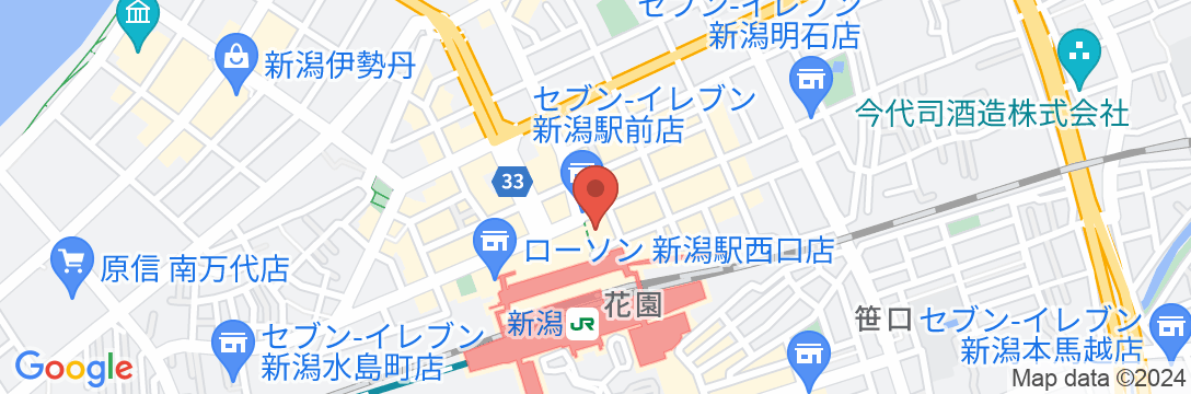 東横INN新潟駅前の地図