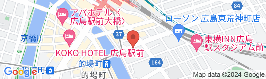 アークホテル広島駅南 -ルートインホテルズ-の地図