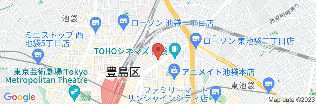 the b 池袋(ザビー いけぶくろ)の地図