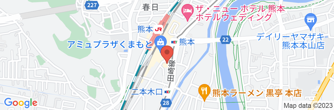 東横INN熊本駅前の地図