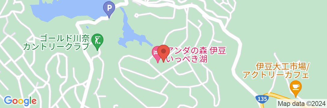 アンダの森 伊豆いっぺき湖の地図