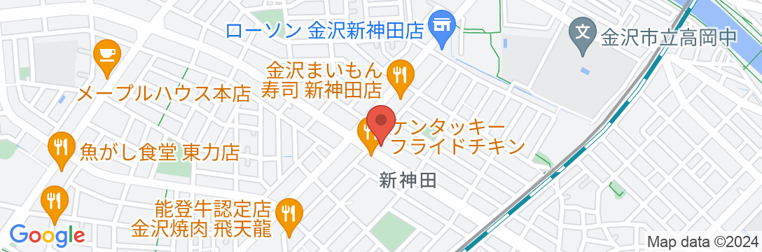ビジネスホテル 東楽の地図