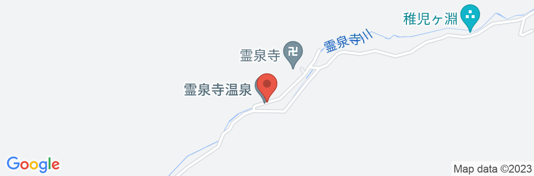霊泉寺温泉 中屋旅館<長野県>の地図