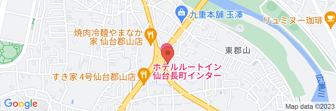 ホテルルートイン仙台長町インターの地図
