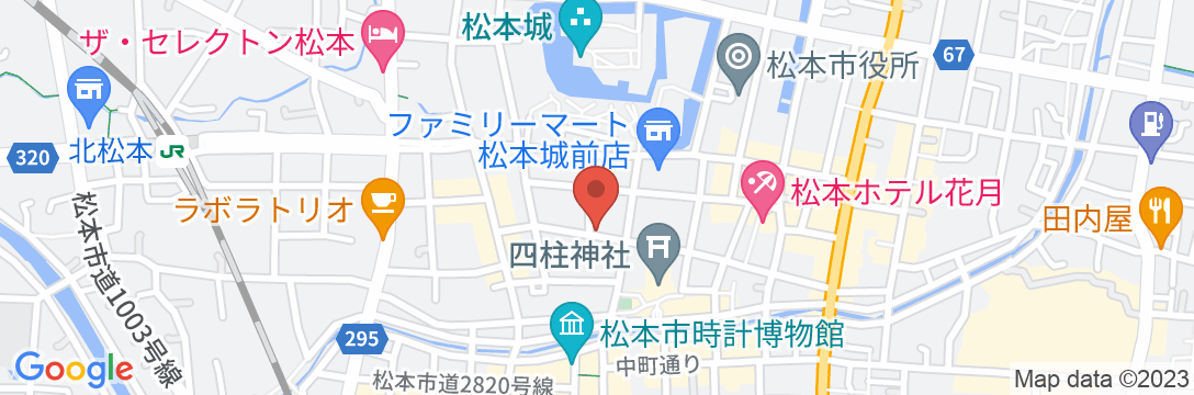松本丸の内ホテルの地図