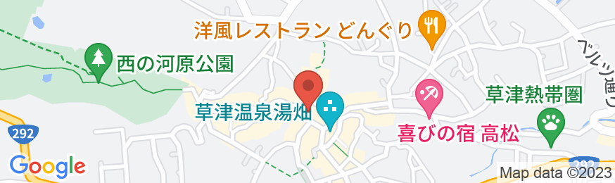 草津温泉 奈良屋の地図