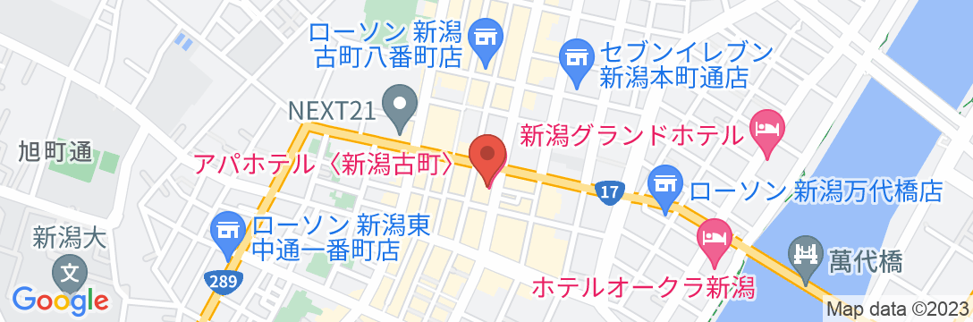 アパホテル〈新潟古町〉の地図