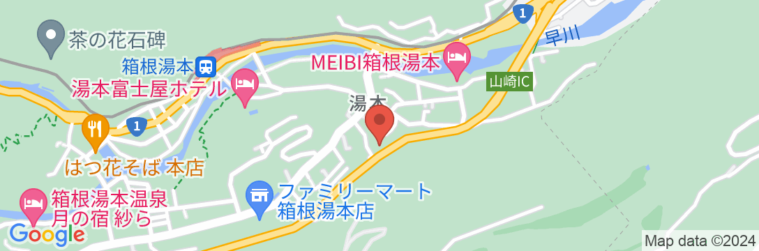 箱根湯本ホテル明日香の地図