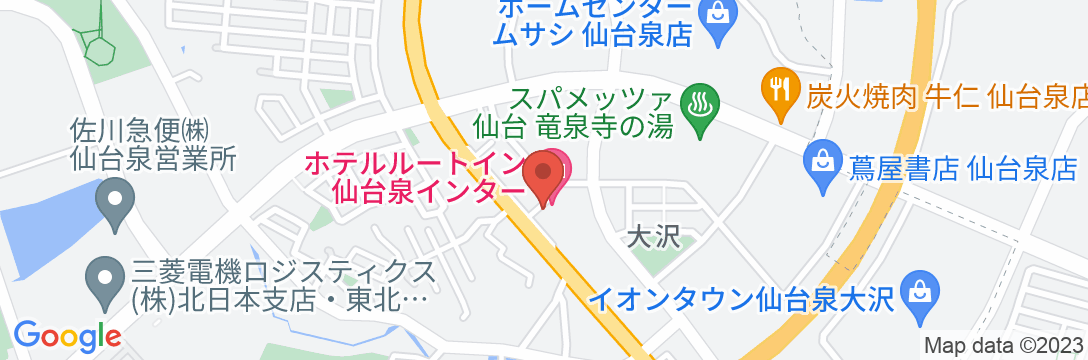 ホテルルートイン仙台泉インターの地図