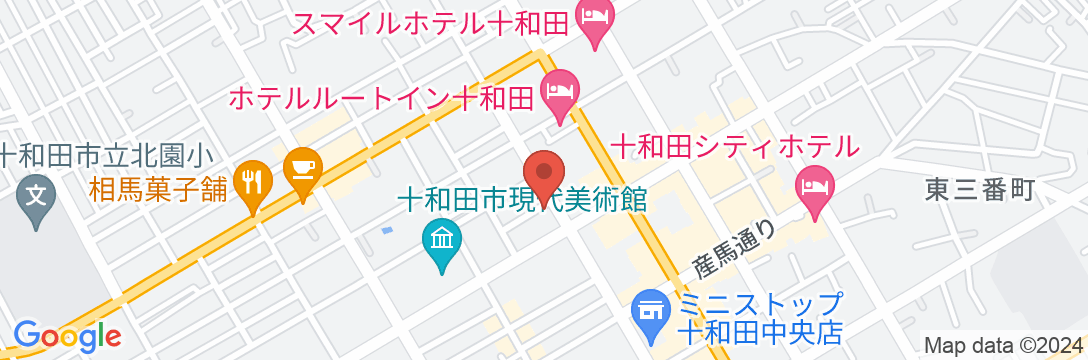 ホテルルートイン十和田の地図