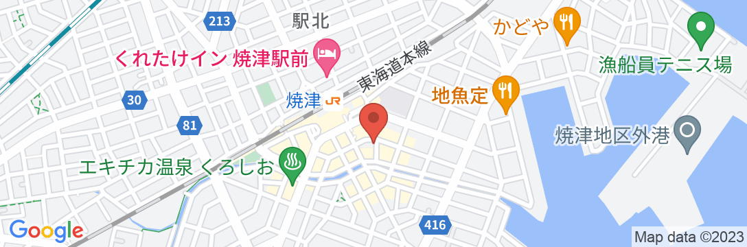 ホテルセレクトイン焼津駅前の地図