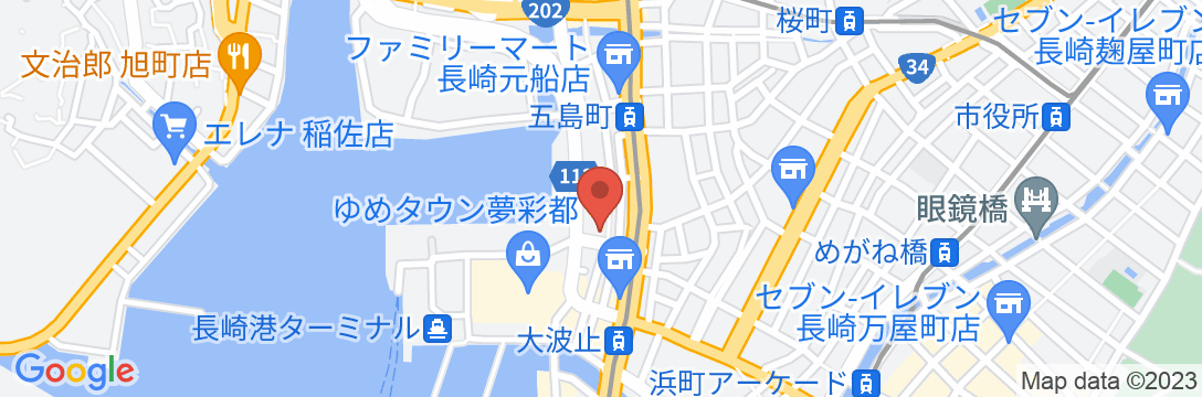 アパホテル〈長崎駅南〉の地図