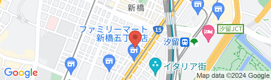 スーパーホテル新橋・烏森口の地図