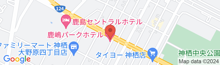 鹿嶋パークホテルの地図