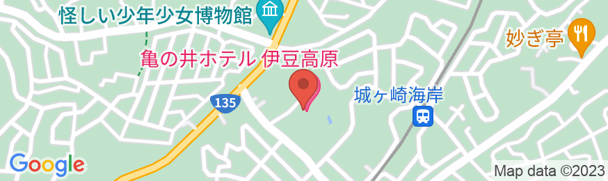 亀の井ホテル 伊豆高原の地図