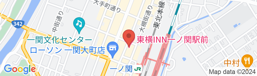 東横INN一ノ関駅前の地図