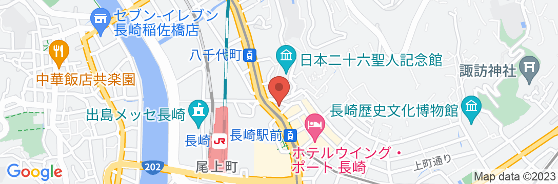 アパホテル〈長崎駅前〉の地図