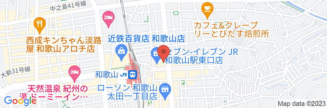 和歌山アーバンホテルの地図