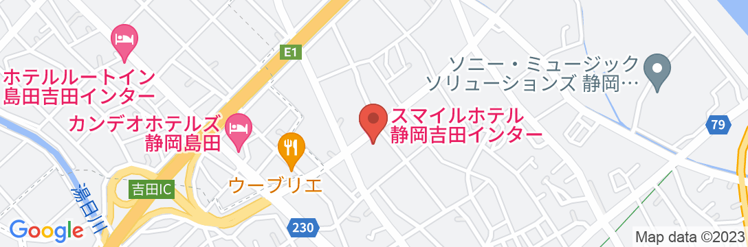スマイルホテル静岡吉田インターの地図