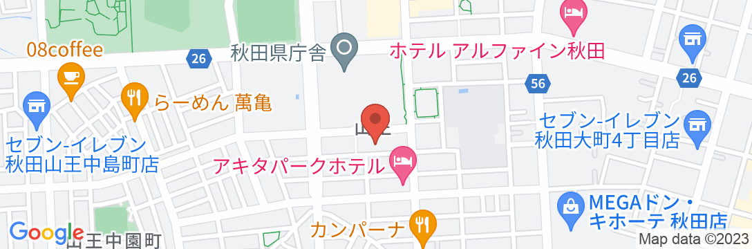 地方職員共済組合秋田宿泊所 ルポールみずほの地図