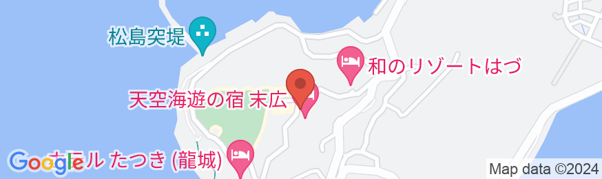 西浦温泉 天空海遊の宿 末広の地図