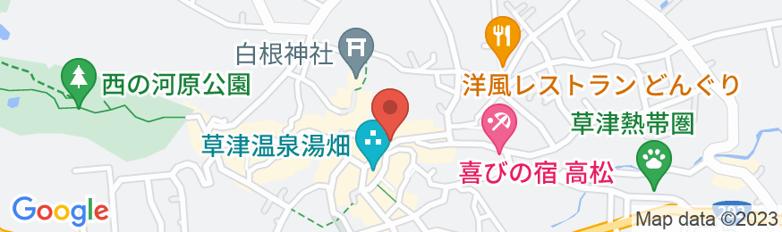草津温泉 日新館の地図
