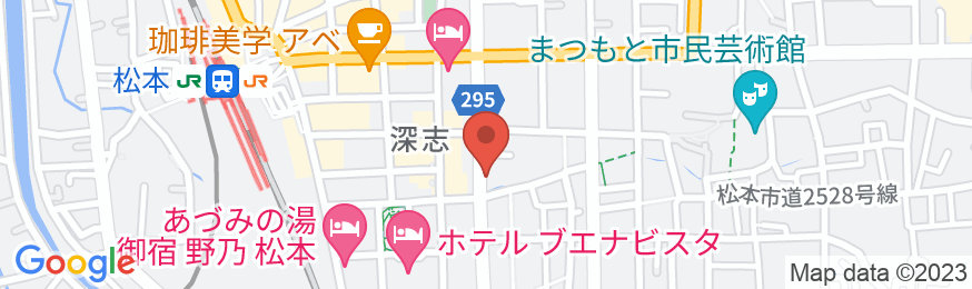 手づくり朝食と大浴場が人気のホテル 松本ツーリストホテルの地図