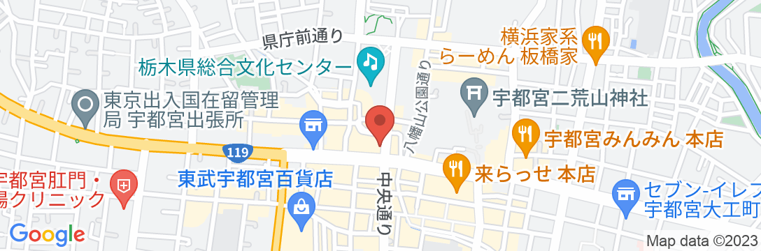 ホテル・ザ・セントレ宇都宮の地図