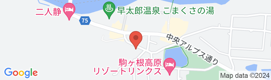 駒ヶ根高原 駒ヶ根ハイランドホテルの地図