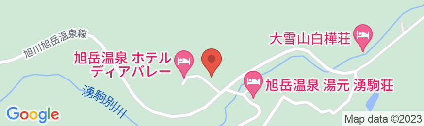 旭岳温泉 ホテルディアバレーの地図