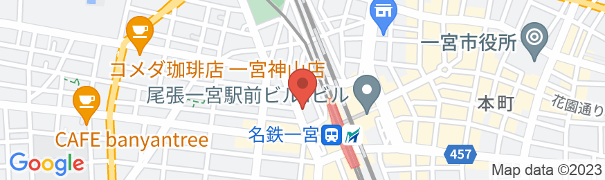 ホテルルートイン一宮駅前の地図