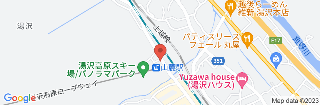 越後湯沢温泉 三徳屋(みのりや)の地図