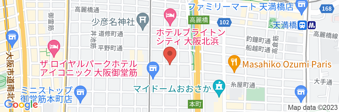 ホテルマイステイズ堺筋本町の地図
