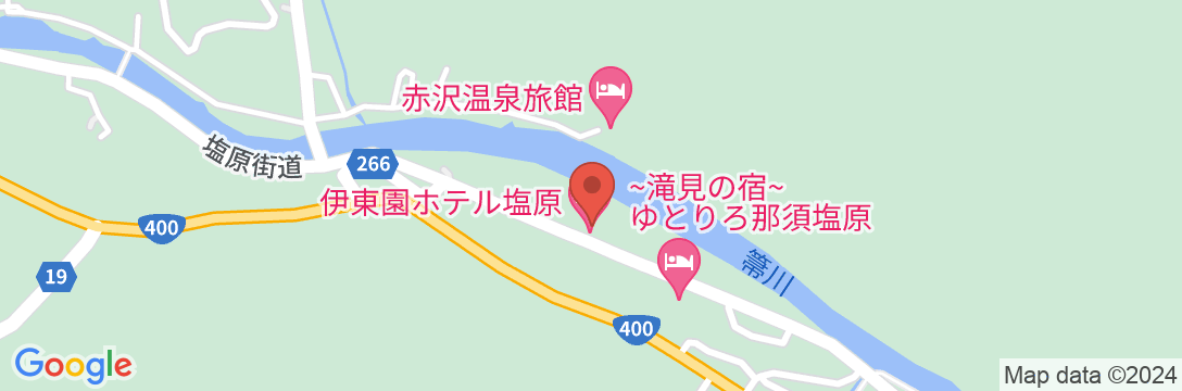 伊東園ホテル塩原の地図