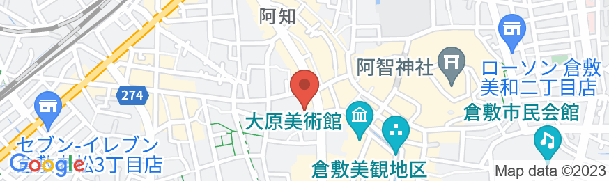 天然温泉 阿智の湯 ドーミーイン倉敷(ドーミーイン・御宿野乃 ホテルズグループ)の地図