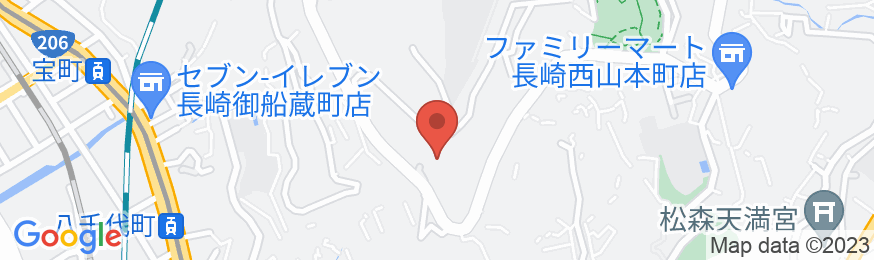 長崎にっしょうかんの地図