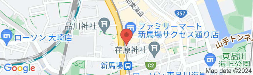 京急EXイン 品川・新馬場駅北口の地図