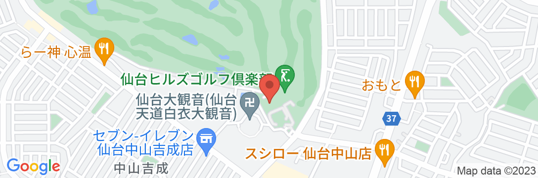 仙台ヒルズホテルの地図