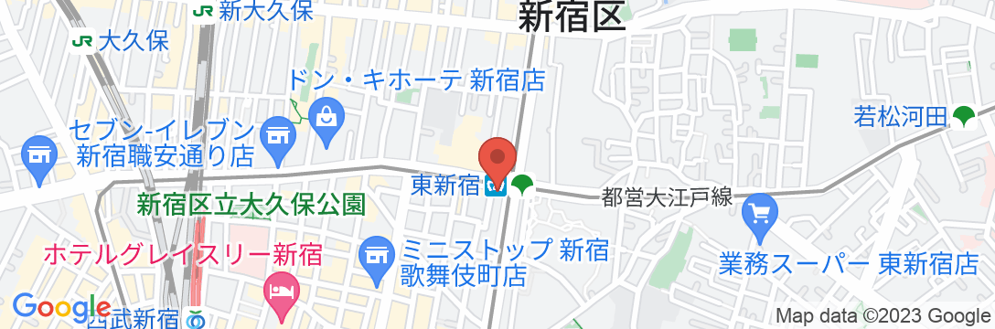 イーホテル東新宿の地図