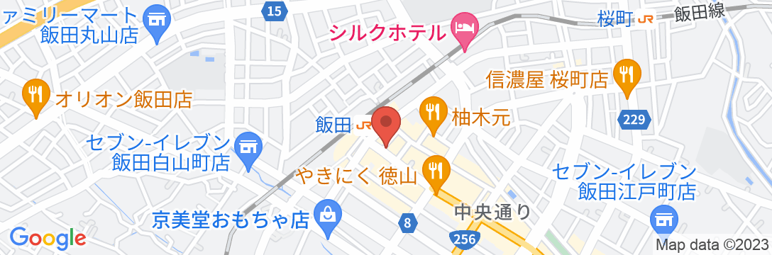 飯田ステーションホテル まつむらの地図