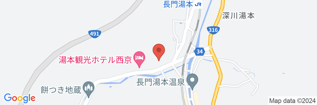 長門湯本温泉 湯本観光ホテル 西京の地図