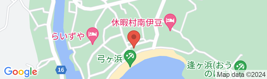 南伊豆弓ヶ浜温泉 なごみ詩の地図