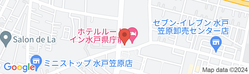 ホテルルートイン水戸県庁前の地図