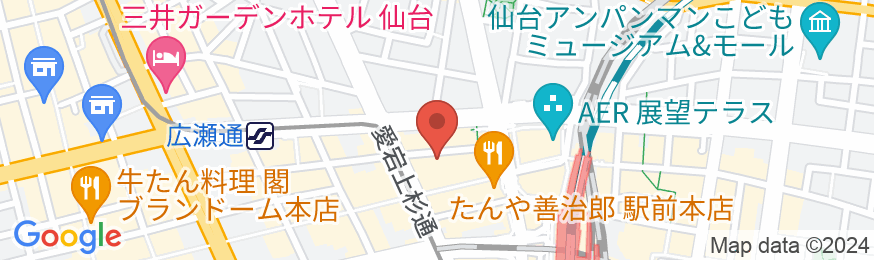 ホテルグリーンパシフィックの地図