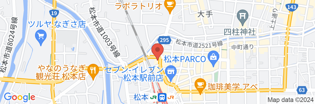 スーパーホテル松本駅前の地図