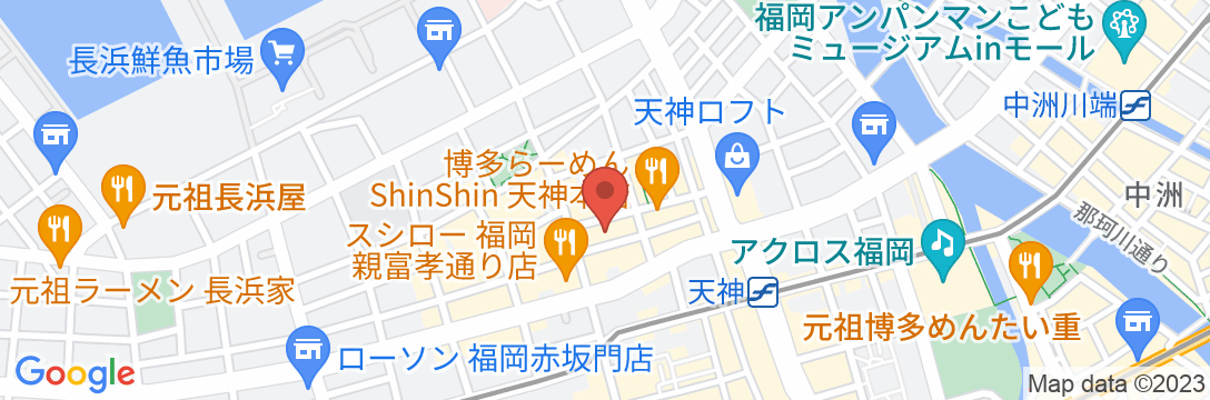 ホテルマイステイズ福岡天神の地図