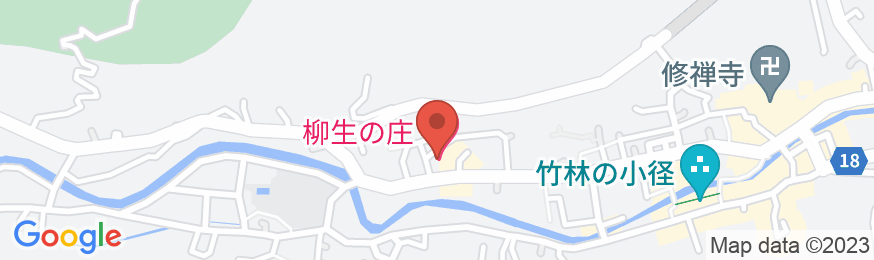 修善寺温泉 柳生の庄の地図