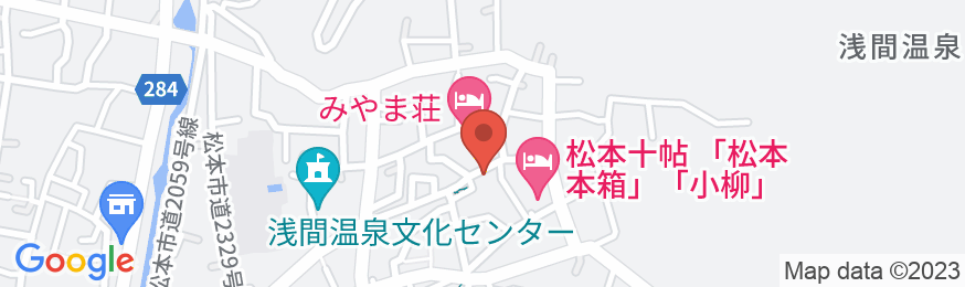 浅間温泉 錦の湯 地本屋の地図
