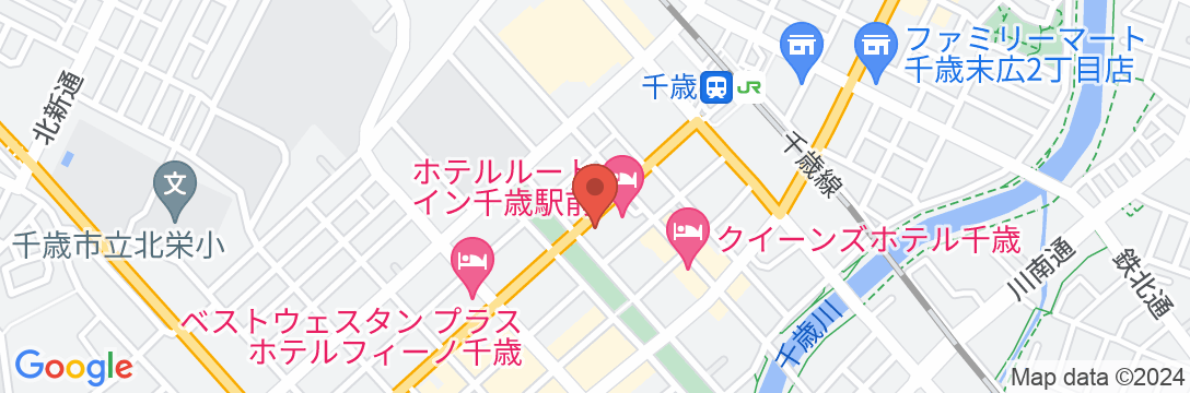ホテルルートイン千歳駅前の地図