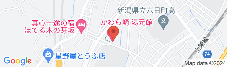 かわら崎 湯元館の地図